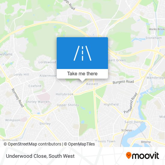 Underwood Close map