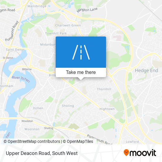Upper Deacon Road map