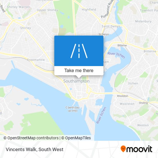 Vincents Walk map