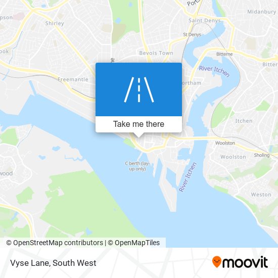 Vyse Lane map
