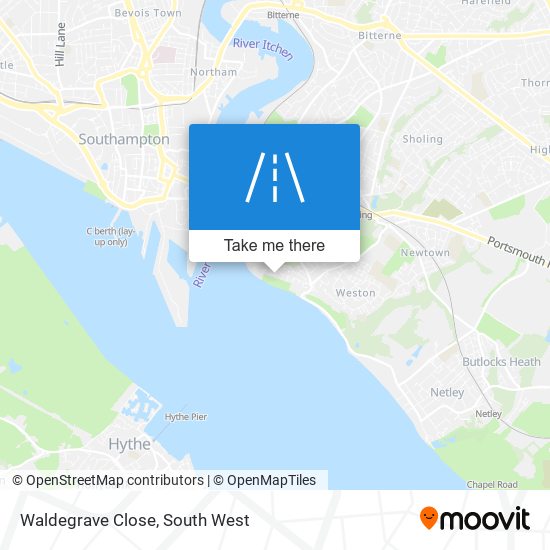 Waldegrave Close map