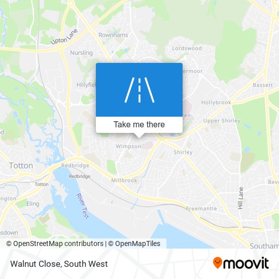 Walnut Close map