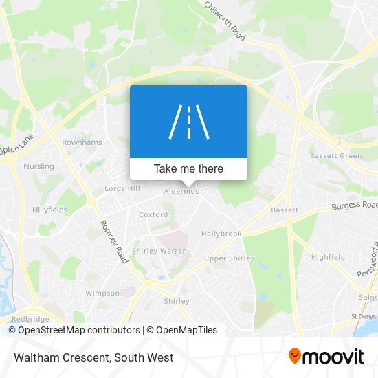 Waltham Crescent map