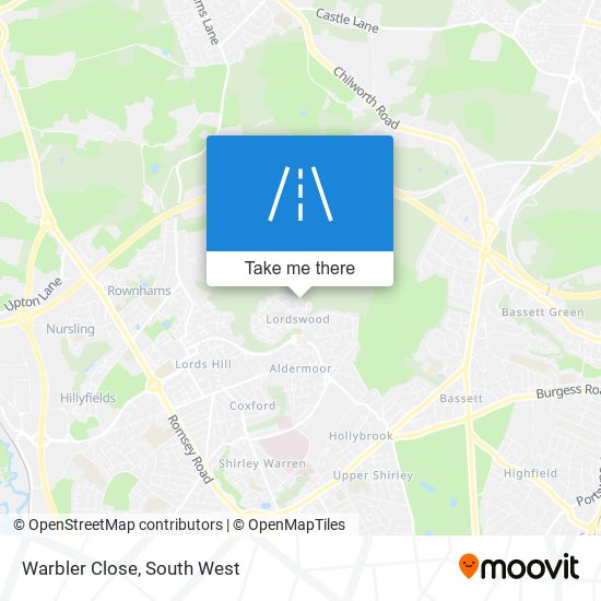 Warbler Close map