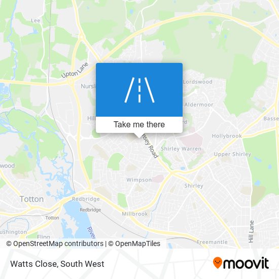 Watts Close map