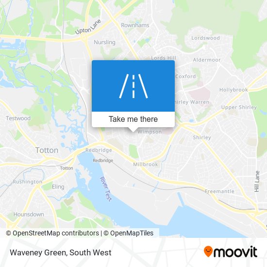 Waveney Green map