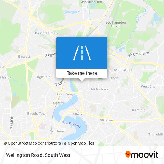 Wellington Road map