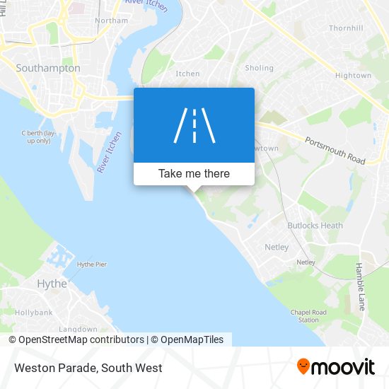 Weston Parade map