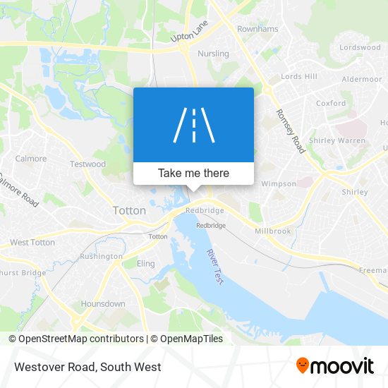 Westover Road map