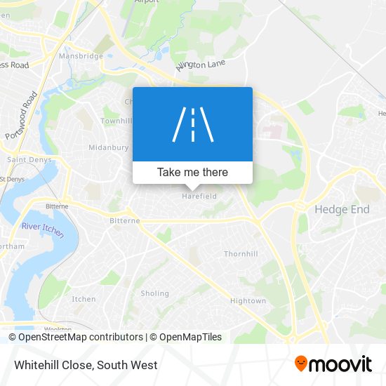 Whitehill Close map