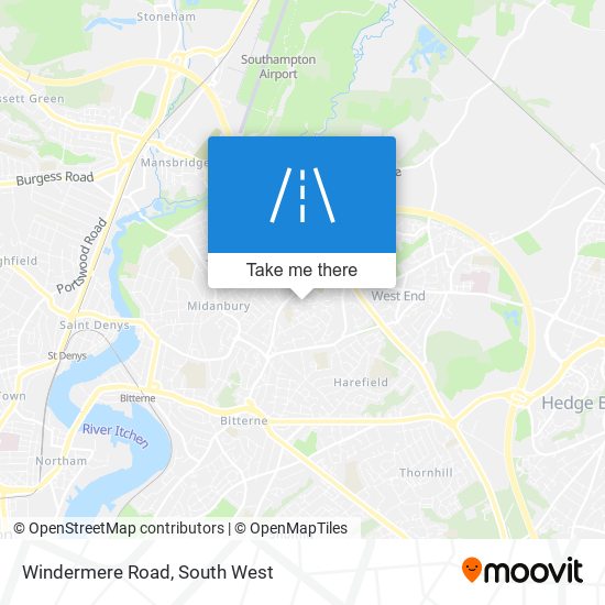 Windermere Road map