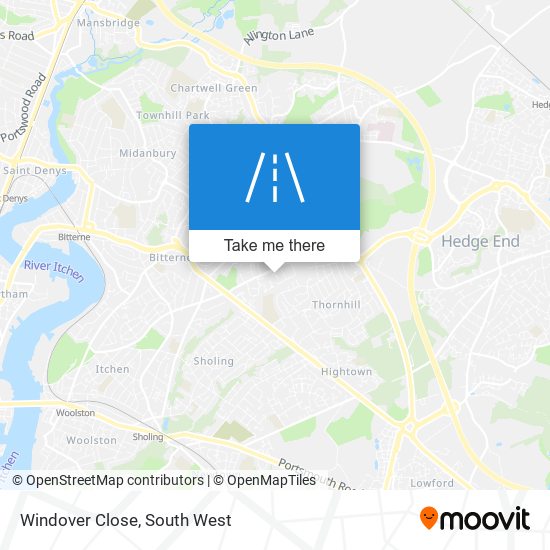 Windover Close map