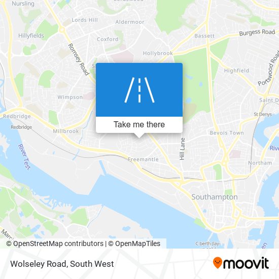 Wolseley Road map