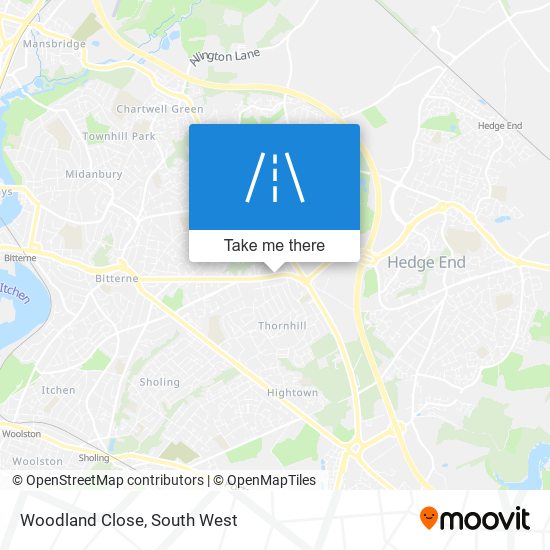 Woodland Close map