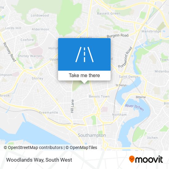 Woodlands Way map