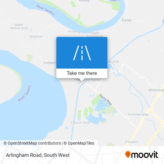 Arlingham Road map