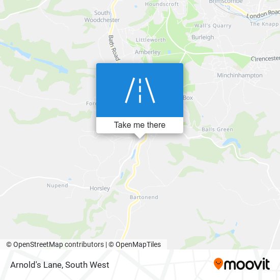 Arnold's Lane map