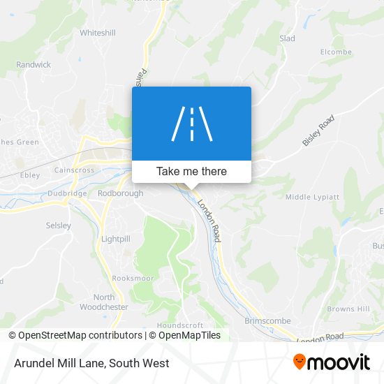 Arundel Mill Lane map