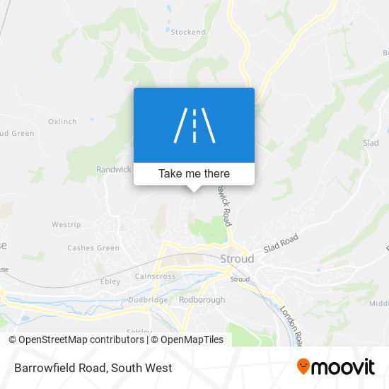 Barrowfield Road map