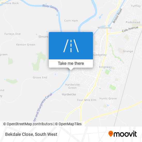 Bekdale Close map