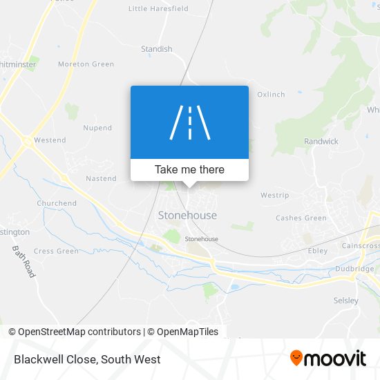 Blackwell Close map