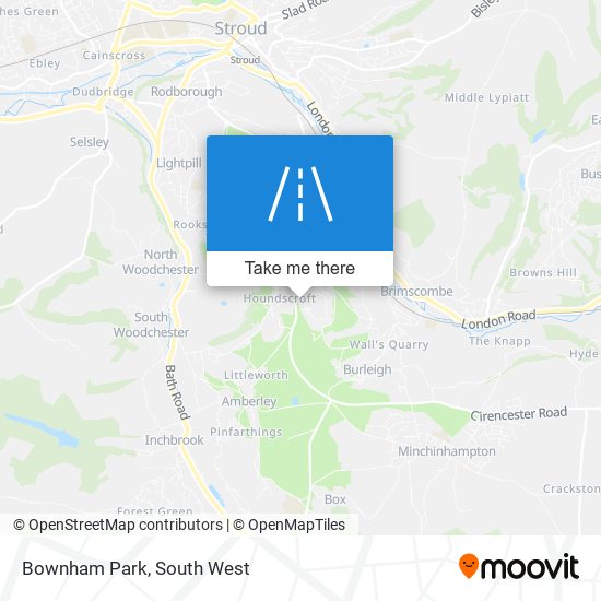 Bownham Park map