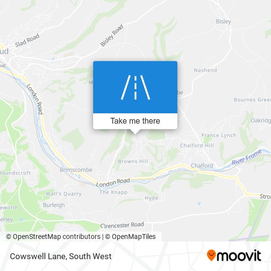 Cowswell Lane map