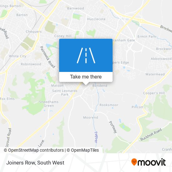 Joiners Row map