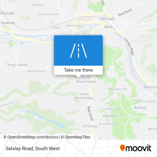 Selsley Road map