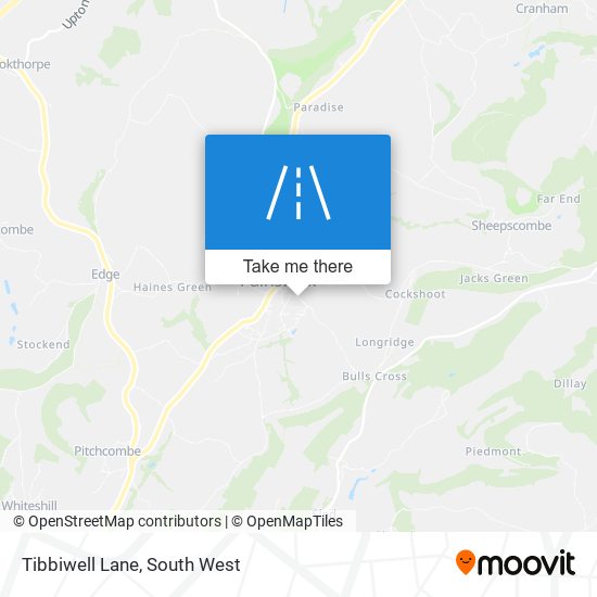 Tibbiwell Lane map