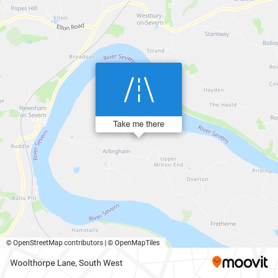 Woolthorpe Lane map