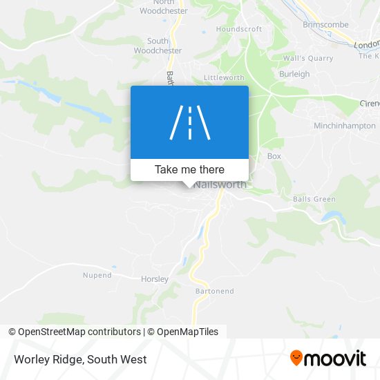 Worley Ridge map