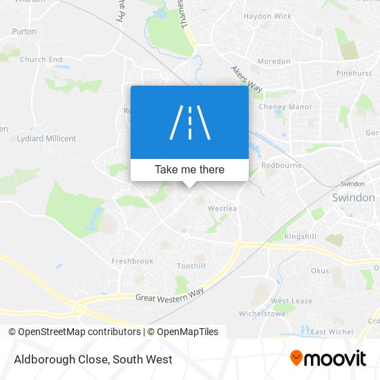Aldborough Close map