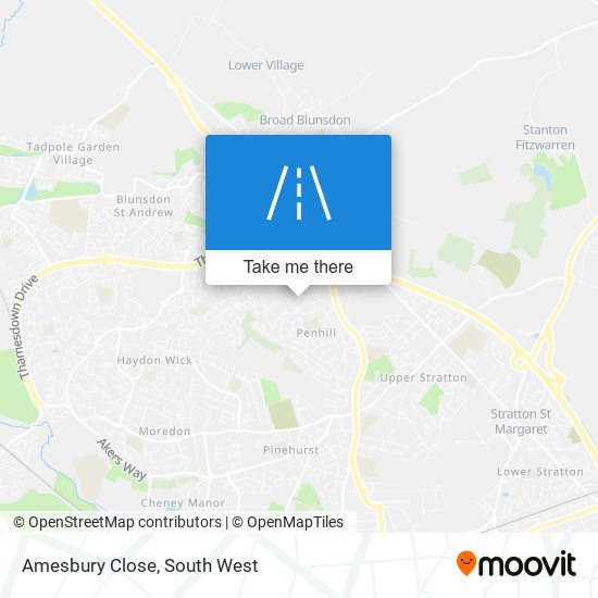Amesbury Close map