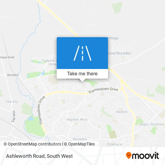 Ashleworth Road map