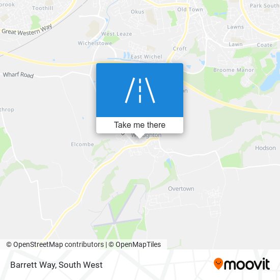 Barrett Way map