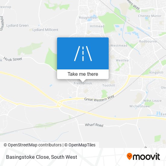 Basingstoke Close map