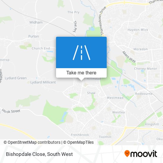 Bishopdale Close map