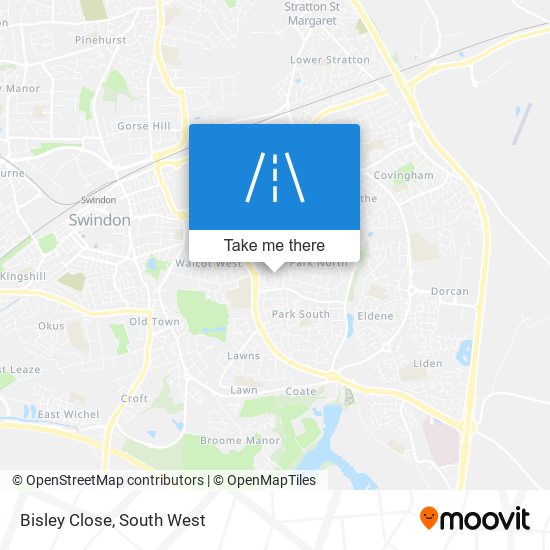 Bisley Close map