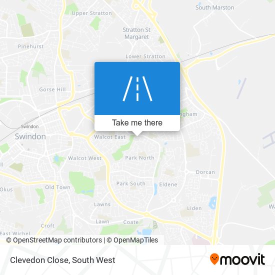 Clevedon Close map