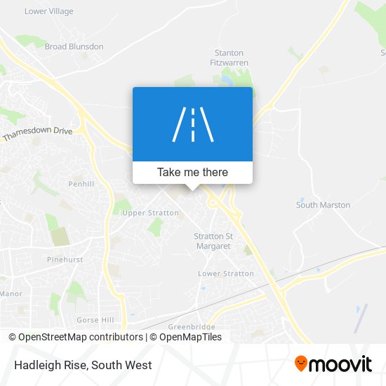 Hadleigh Rise map