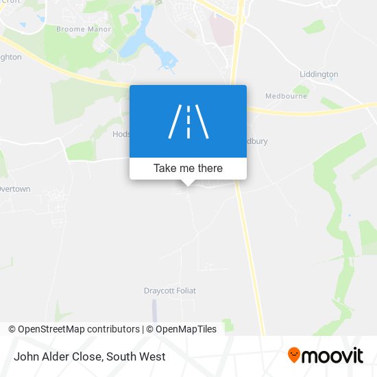 John Alder Close map