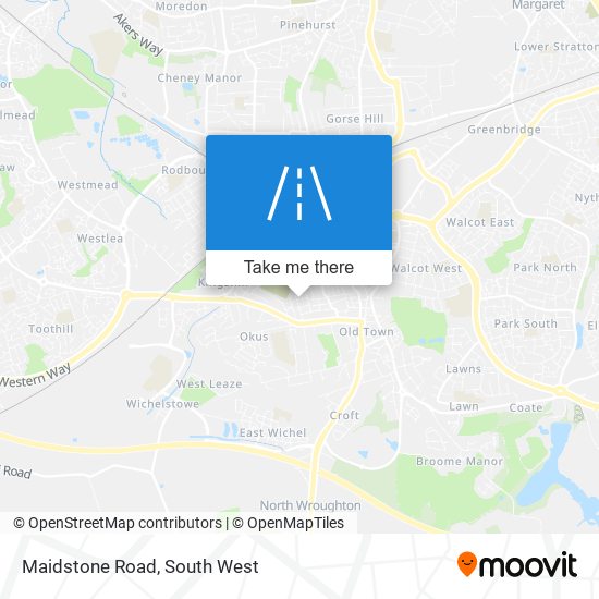 Maidstone Road map