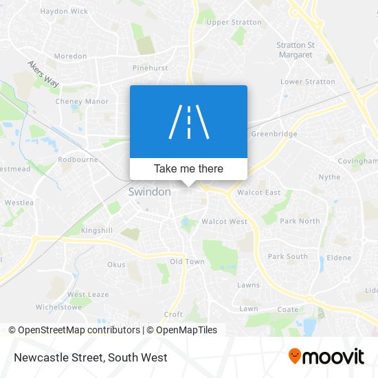 Newcastle Street map