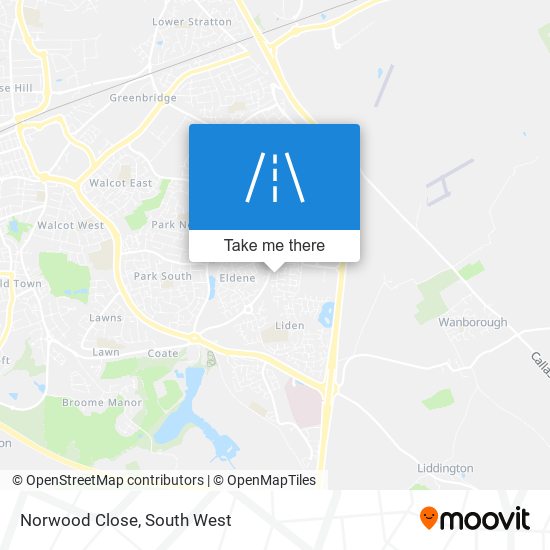 Norwood Close map