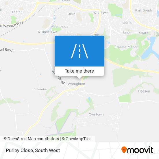 Purley Close map