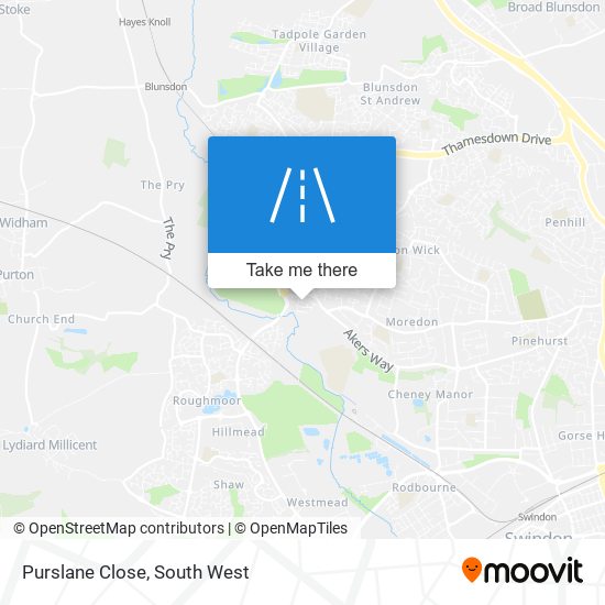 Purslane Close map