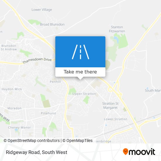 Ridgeway Road map