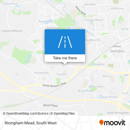 Risingham Mead map