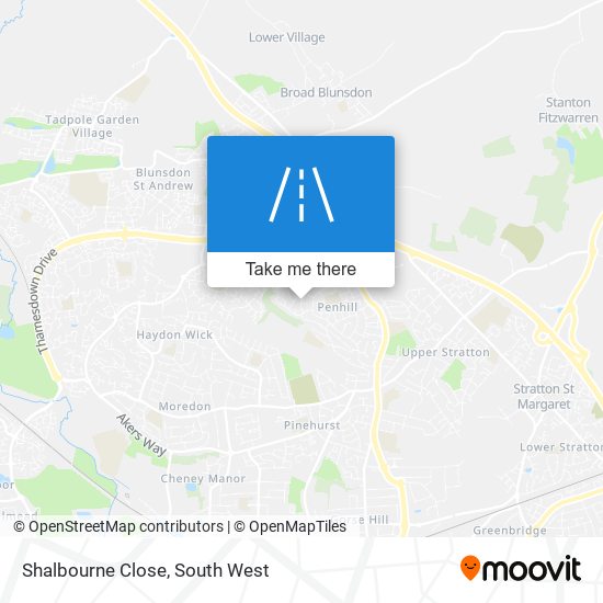 Shalbourne Close map